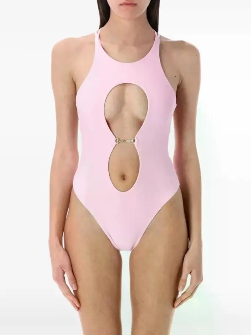 Swim By Di Setai Swimsuit Pink Cutout One-Piece Vacation Summer NWT Size Medium